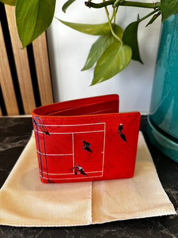 Portefeuille fin Orange Tennis / Collection 2025 / M14879