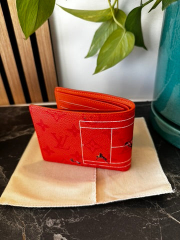 Portefeuille fin Orange Tennis / Collection 2025 / M14879