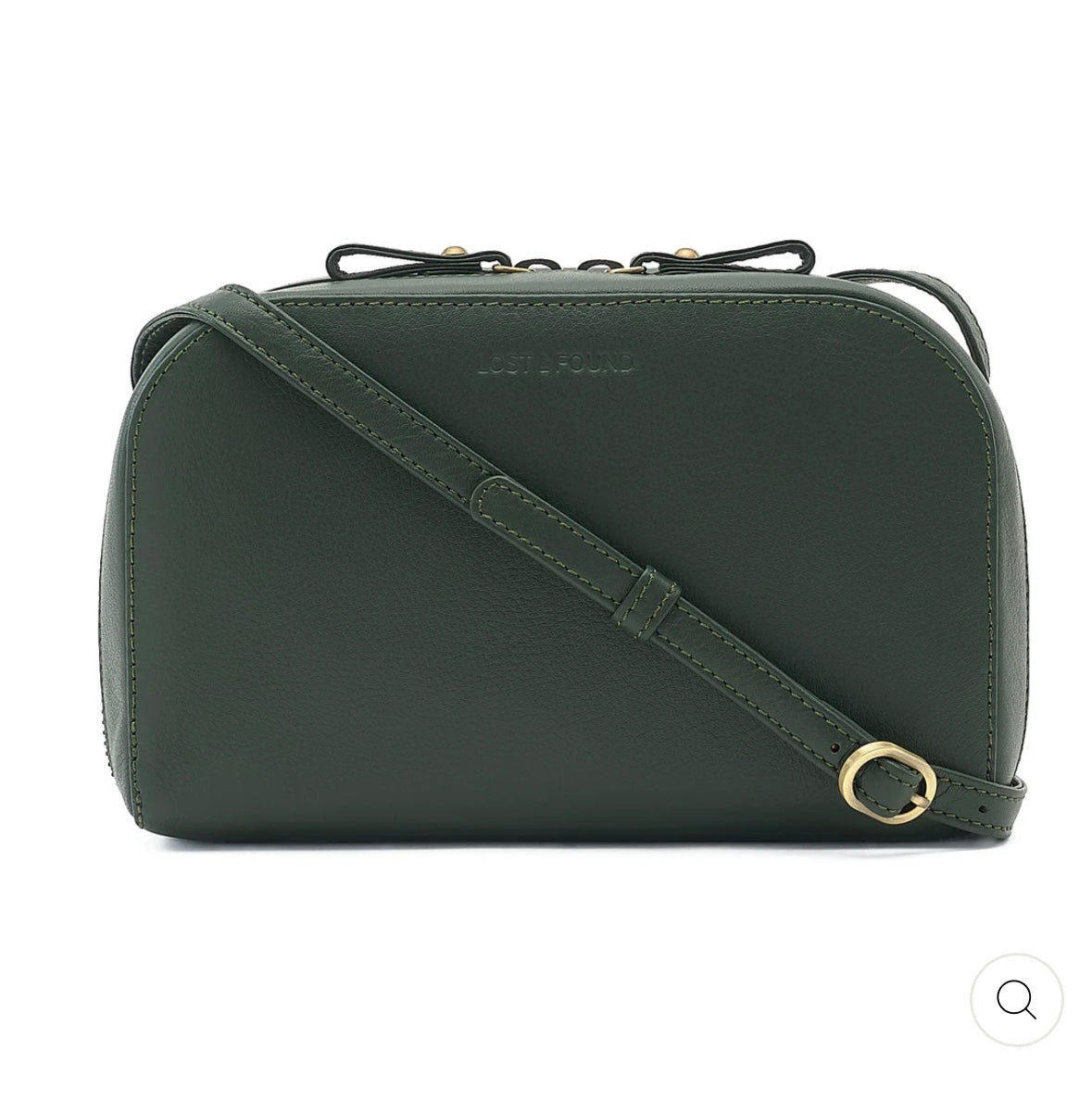 Portefeuille à bandoulière rond forêt